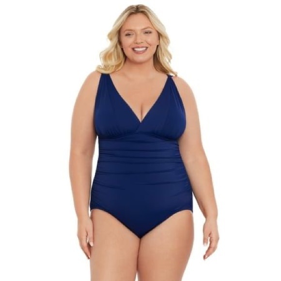 Women One Piece Swimsuit Tummy Control Bathing Suit Swimwear Plus Size 3XL - Picture 1 of 2